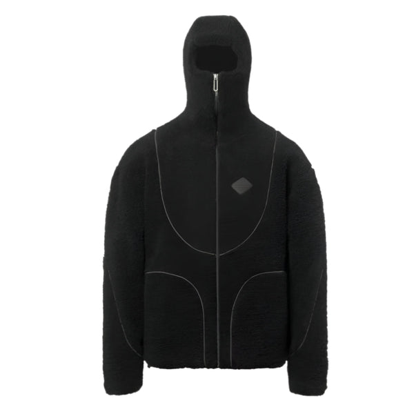 Mens Fashion Lamb Wool Hooded Zipper Coat Sweatshirt Casual Male Tops Coats Jackets & Vests