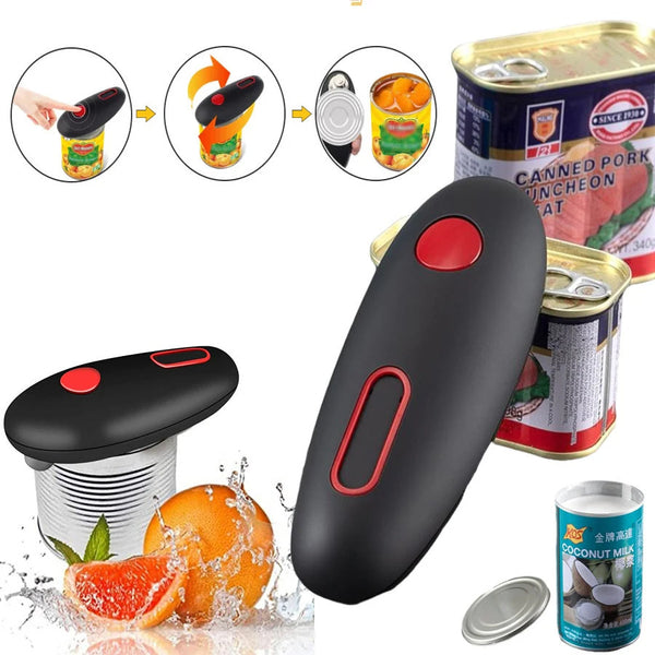 Can Openers Electric Can Opener Automatic Jar Bottle Machine One Touch Portable Kitchen Tool