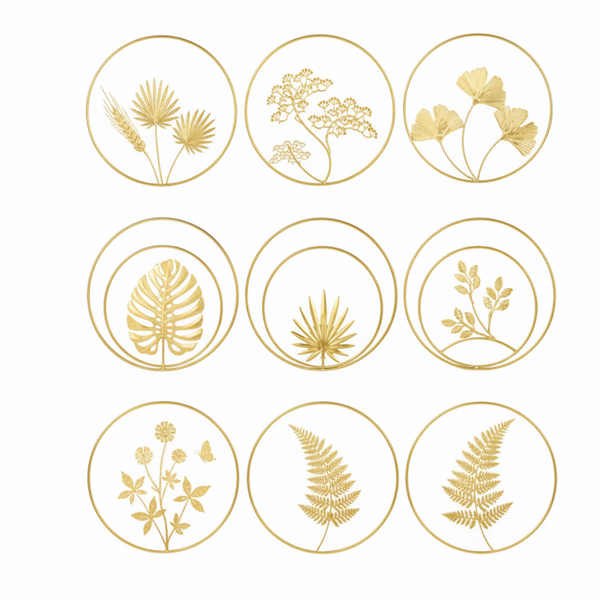 Nordic Style Luxury Metal Wall Hanging Decor For Living Room Bedroom Sofa Background Creative Art Wall Hangings