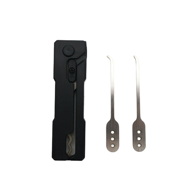 Essential Stainless Steel Multi Tool: Quick Flip Grav Pick Door Keys Lock Rake. Durable. Multi Tools