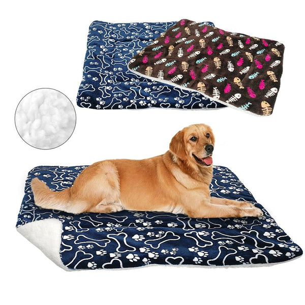 Soft Warm Dog Bed Pet Cushion Fleece Mat Pet Beds