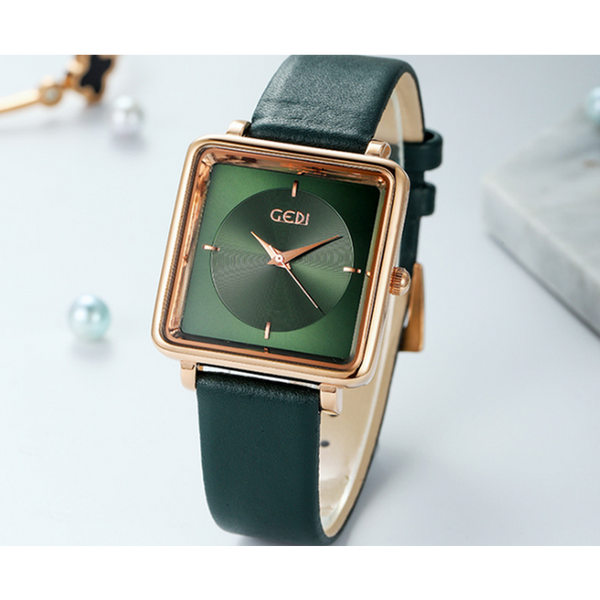 Veile Studios 24Cm 9497 Square Ladies Watch Korean Style Fashion Waterproof Belt Casual Female Watches