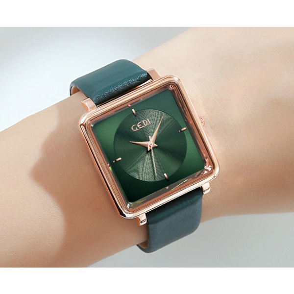 Veile Studios 24Cm 9497 Square Ladies Watch Korean Style Fashion Waterproof Belt Casual Female Watches