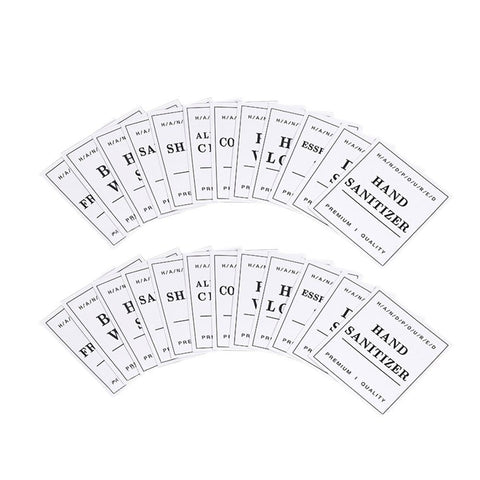 24Pcs Bathroom Bottle Label Waterproof Stickers Removable Cleaning Labels Glass Travel Bottles & Containers