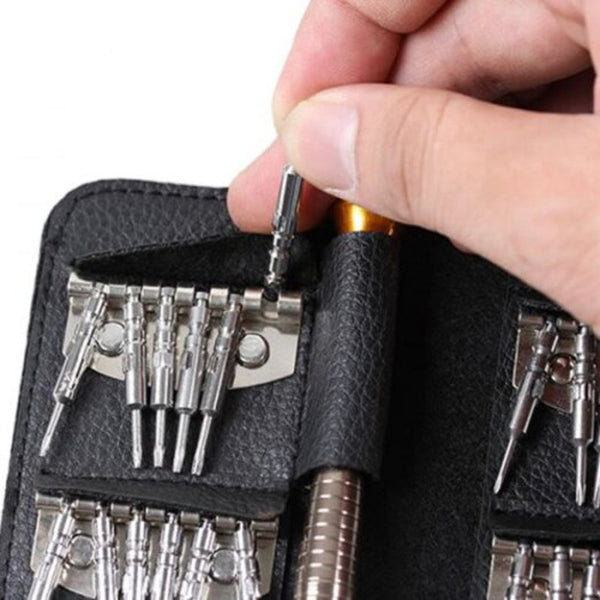 25 In 1 Multi Function Screwdriver Set Silver