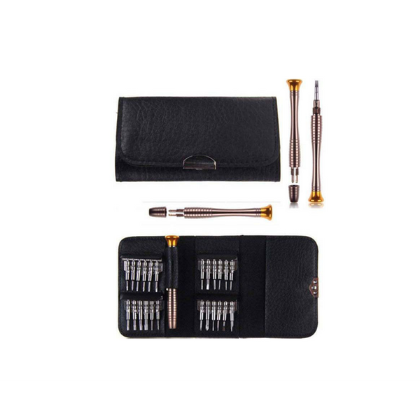 25 In 1 Small Precision Screwdrivers Setrepair Tool Kits With Black Bag Screwdrivers & Nutdrivers