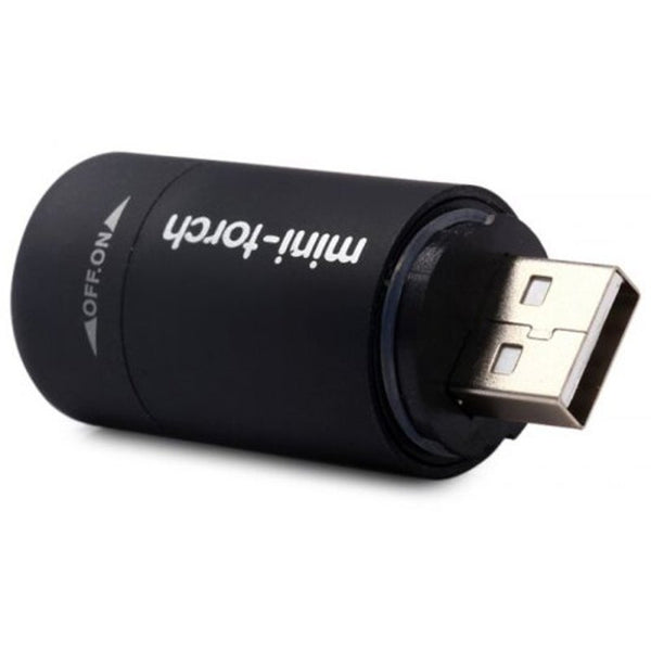 25 Lumens Torch Keychain Pocket Usb Rechargeable Led Light Flashlight Lamp For Outdoor Supplies Black Flashlights