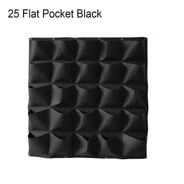Baskets Pots Window Boxes 25 Pockets Vertical Garden Hanging Plant Grow Bag Wall Planting Pots