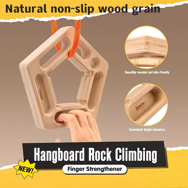1/2Pcs Climbing Pull Up & Hangboard: Finger Forearm Strengthener Rock Training Climbing Holds