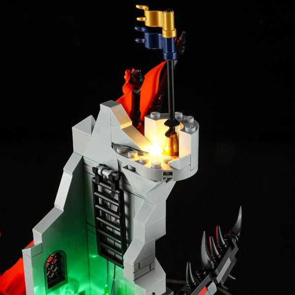 21348 Dragon And Dungeon Red Legend Led Lighting Toys Decorative Lights Gift Building Blocks