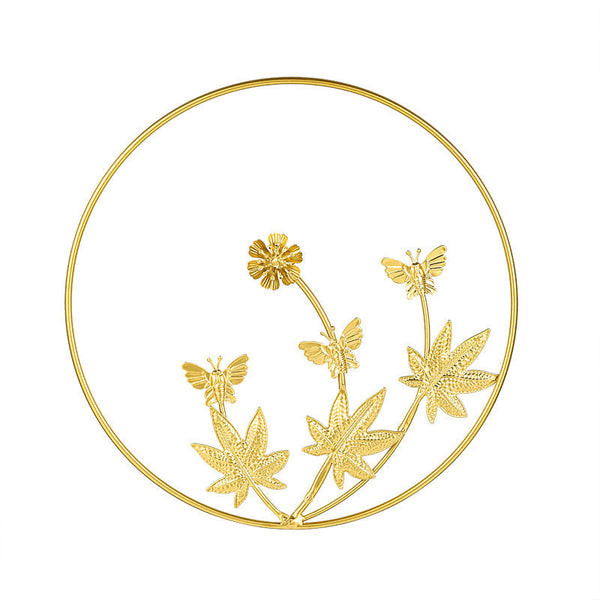 Nordic Style Luxury Metal Wall Hanging Decor For Living Room Bedroom Sofa Background Creative Art Wall Hangings