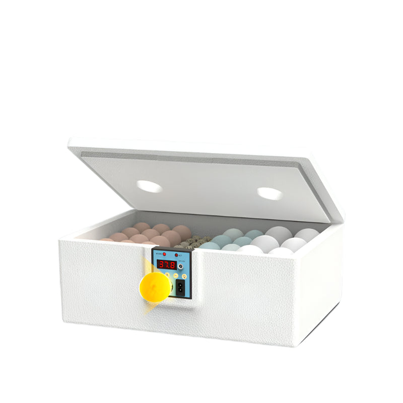 24 Hr Thermostatic Small Poultry Incubator. Biomimetic Waterbed. Auto & Smart. For Chick Duck Goose Eggs Incubators