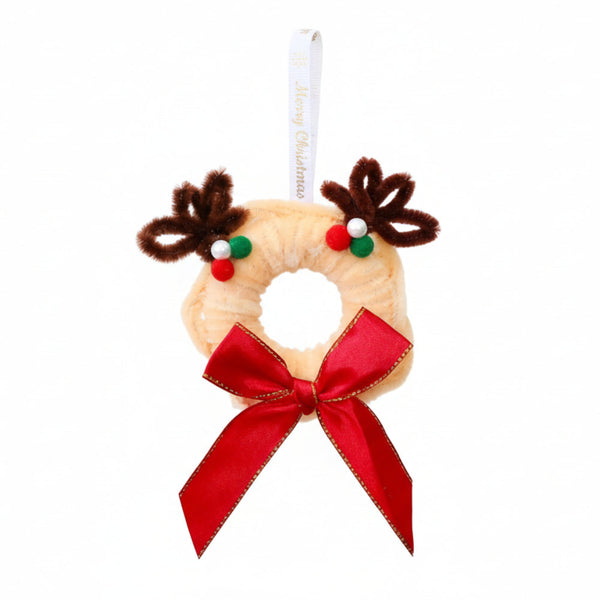 Twisted Stick Fabric Christmas Wreath Ornament Diy Tree Decoration Bow Finished Product Seasonal Decorations