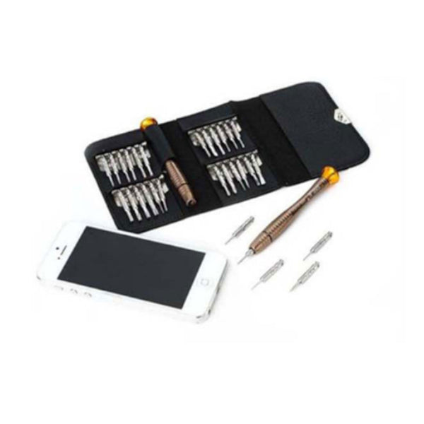 25 In 1 Small Precision Screwdrivers Setrepair Tool Kits With Black Bag Screwdrivers & Nutdrivers