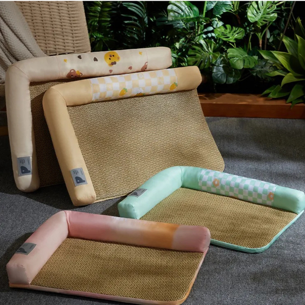 Pet Bed Bear Style Bilateral Breathable Cushion Cooling Mat Pet Beds