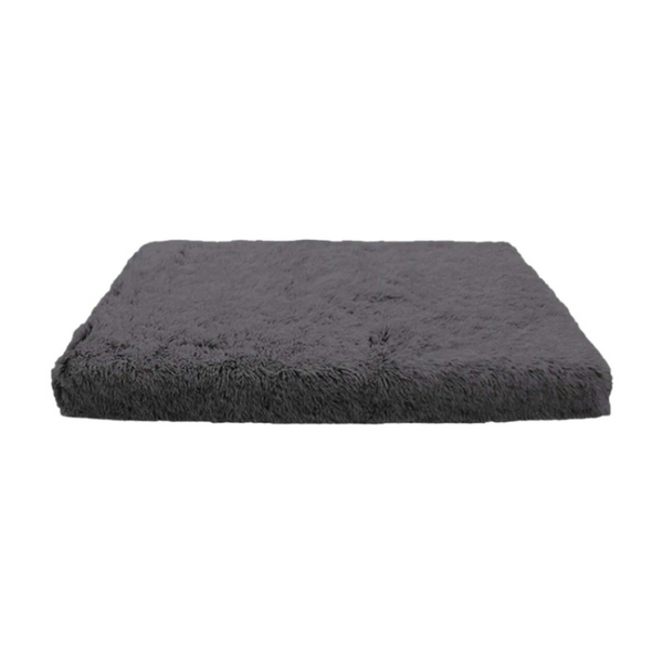 Pet Bed Black Removable Calming Soft Plush Cushion Mat Pet Beds