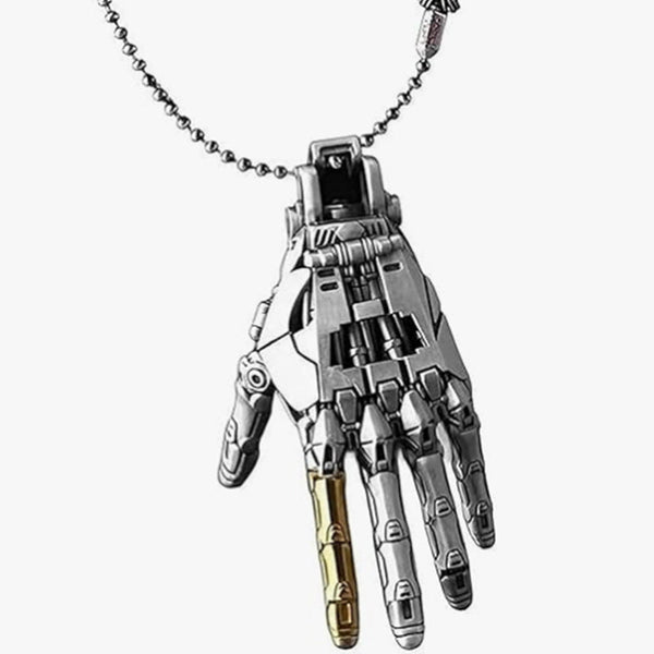 5Cm Movable Robot Hand Collectible Adjustable Mechanical Bionic Charm Pendant Ornament For Men Display Gift Necklaces & Pendants
