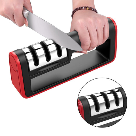 Professional Knife Sharpener Diamond Quick 3 Stages Sharpening Tools Stone