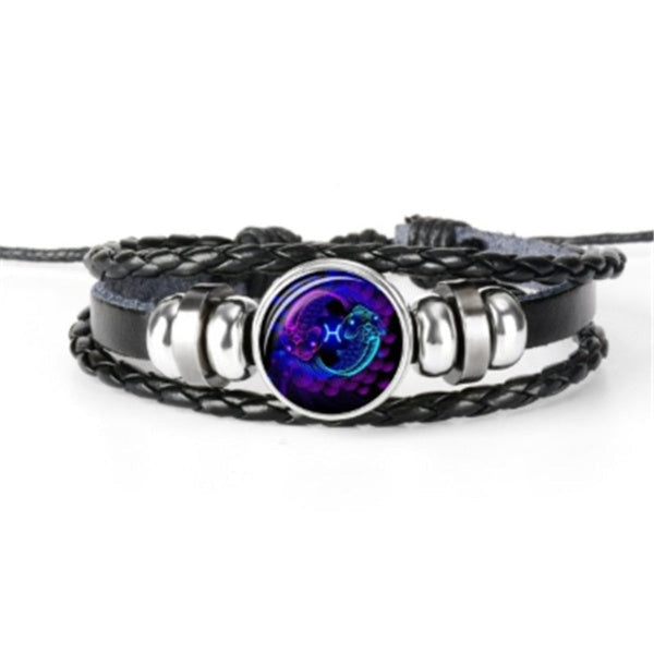 Veile Studios Zodiac Constellation Braided Design Bracelet For Men Women And Kids Fashion Jewellery Bracelets