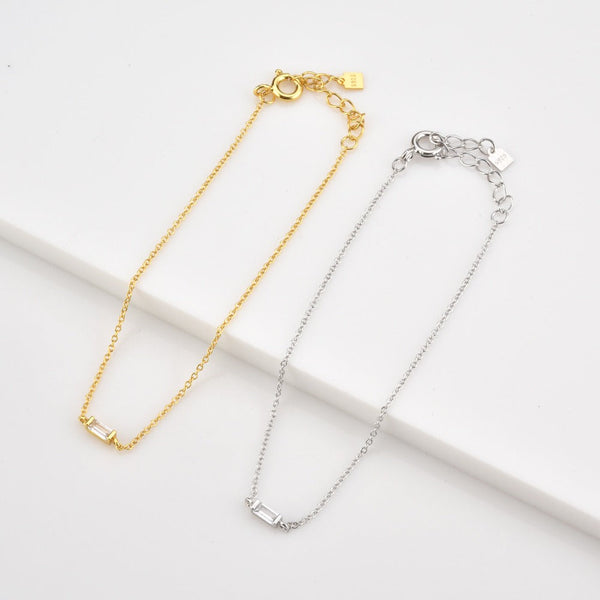 Veile Studios Silver Multi Buckle Zircon Bracelet Women Ladies Jewelry Bracelets