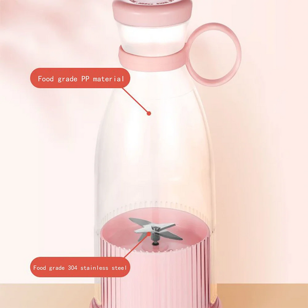 Rechargeable Mixers Fresh Fruit Juicers Blue Pink Usb Portable Bottle Mini Fast Electric Blender Smoothie Ice Maker Handheld Blenders