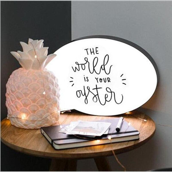 Speech Bubble Light Box Decor Night Lamps