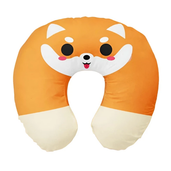 Cute Cartoon Ins Style Travel Neck Pillow U Shaped Panda Rainbow Cloud Fruit Inflatable Cushion For Kids Adults Family Friends Baby Travel Pillows