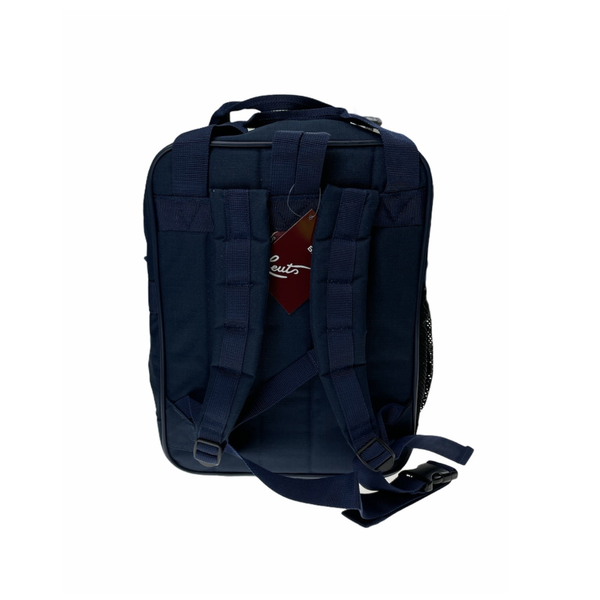 Leuts 26L Backpack School Book Library Utility Carry Bag Dark Navy Backpacks & Bags