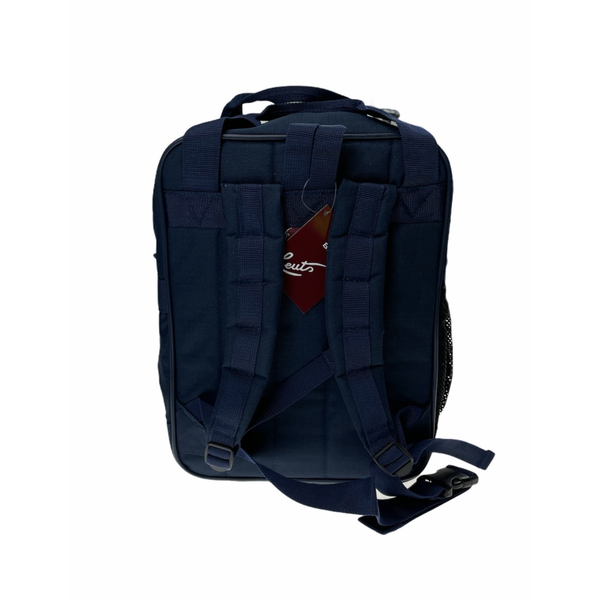 Leuts 26L Backpack School Book Library Utility Carry Bag Navy Backpacks & Bags