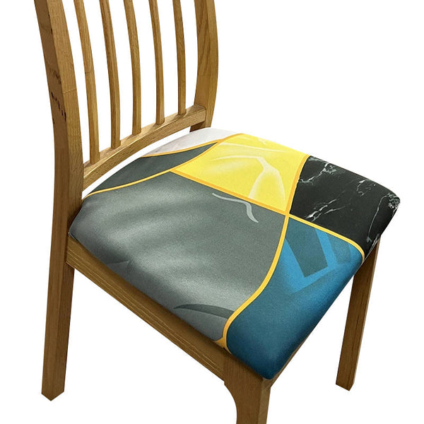 Chair Cover Multi Colour Pattern Print Stretch Seat For Dining Kitchen Slipcovers
