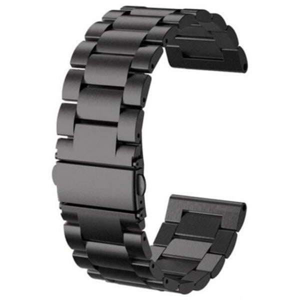 Veile Studios 26Mm Stainless Steel Metal Strap For Garmin Fenix 5X 3 Hr Black Wristwatch Bands