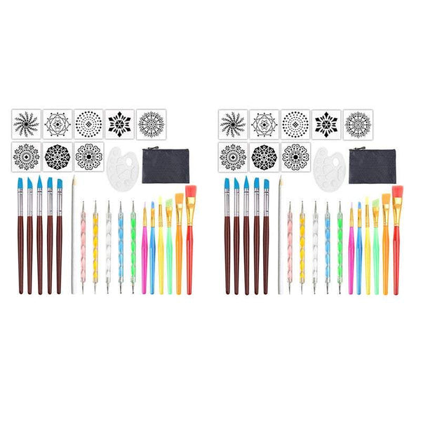Paint 27 Piece Mandala Painting Craft Kit Dotting Tools Rock Art Other Painting Accessories