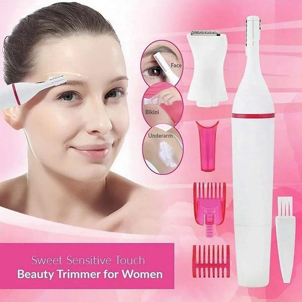 Five In One Multi Functional Women's Electric Eyebrow Trimmer Portable Travel Hair Removal Device Full Body Shaver Clippers & Trimmers