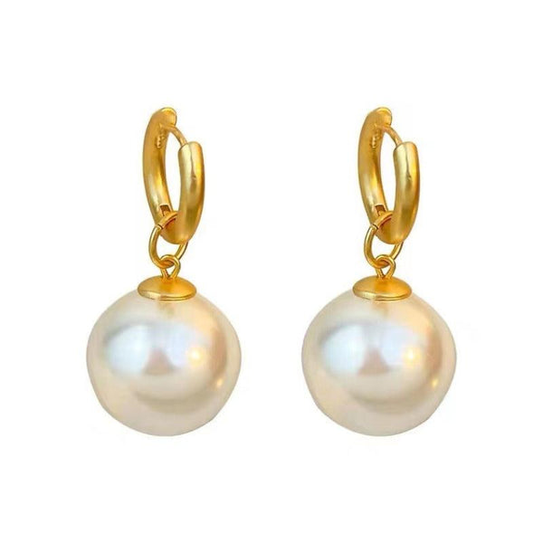 Veile Studios Retro Simple Pearl Girl High End Design Detachable European American Niche Earrings