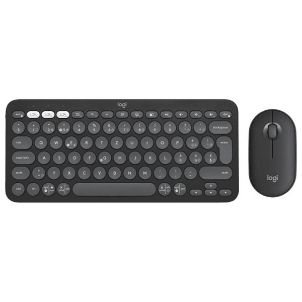 Logitech K380 Mini Bluetooth Wireless Keyboard Tablet Phone Pebble2+K390 Set Keyboards