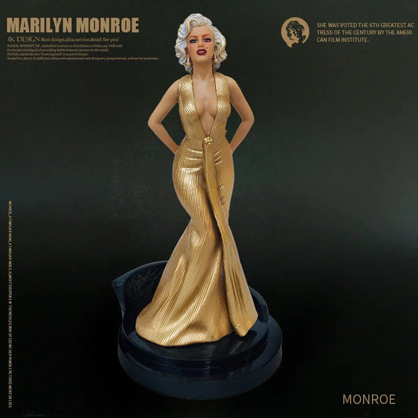 Hot Toys Marilyn Monroe Beautiful Woman Immovable Statue With Base Cake Pendant Collectible Decoration Model Figures Gifts Sculptures & Figurines