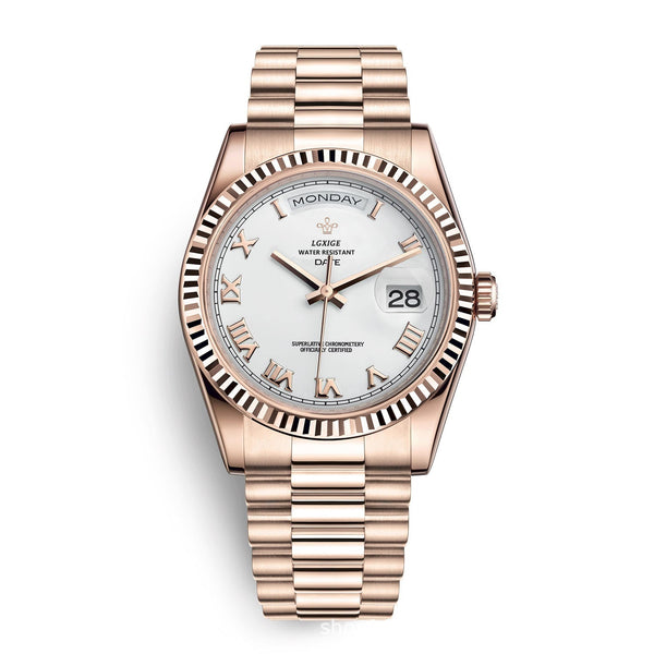 Fashion Style Brand Classic Sunday Calendar Watch Men's Quartz Waterproof Wristwatch Watches