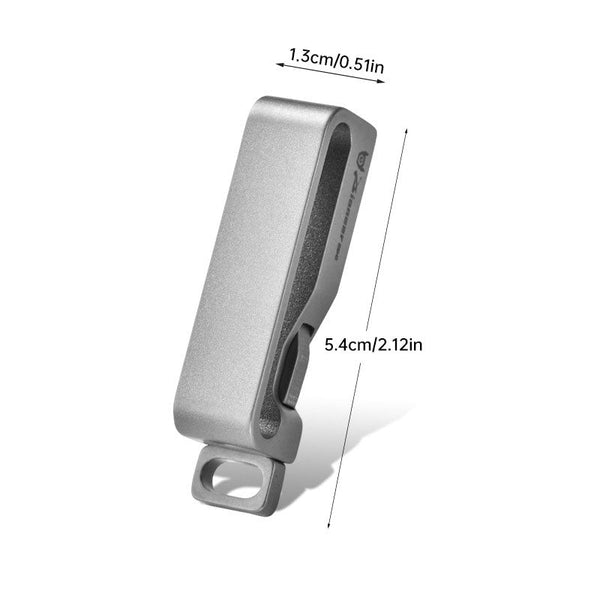 Titanium Waist Belt Buckle & Keychain. Portable Edc Outdoor Tool Belts