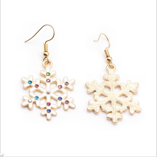 Veile Studios Christmas Pendant Santa Snowman Tree Snowflake Gift Earrings