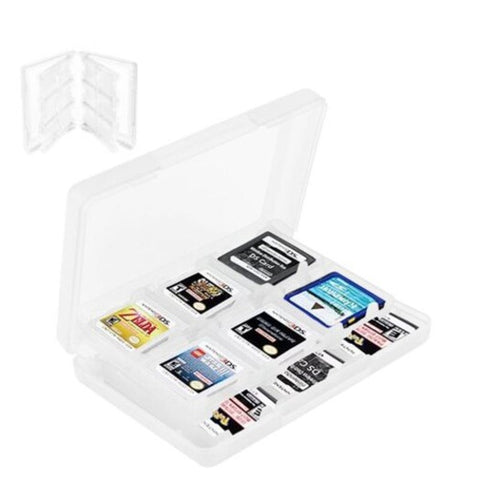 28 In 1 Game Card Case For Nintendo Switch / 3Ds Dsi Xl Transparent Bags Skins & Travel Cases