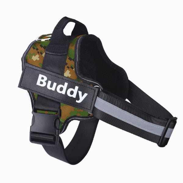 Personalized Harness No Pull Reflective Breathable Adjustable Vest For Small Large Dog Custom Patch Pet Supplies