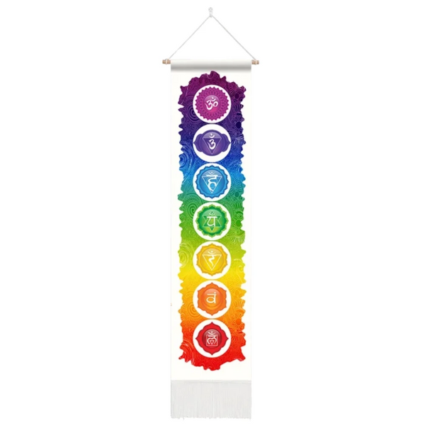 Seven Chakra Tapestry Hippie Mandala Chakras Wall Hanging Fabric Yoga Meditation For Spiritual Room Decor Tapestries