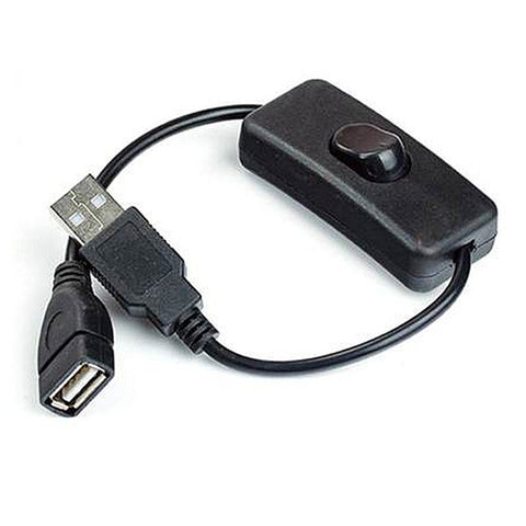 28Cm Usb Fan Power Supply Line Cable Male To Female Extension Adapter With Switch Onoff