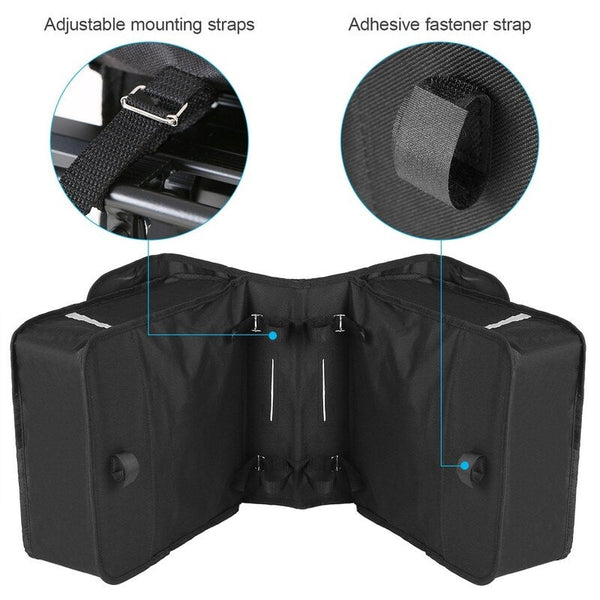 28L Water Resistant Bicycle Rear Seat Carrier Bag Rack Trunk Bags Bike Commuter Pannier Bags & Panniers