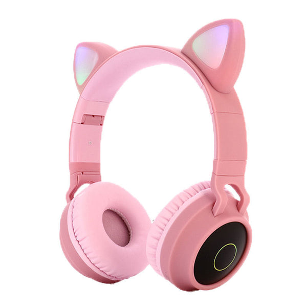 Cute Led Wireless Bluetooth 5.0 Kids Headset Headphones