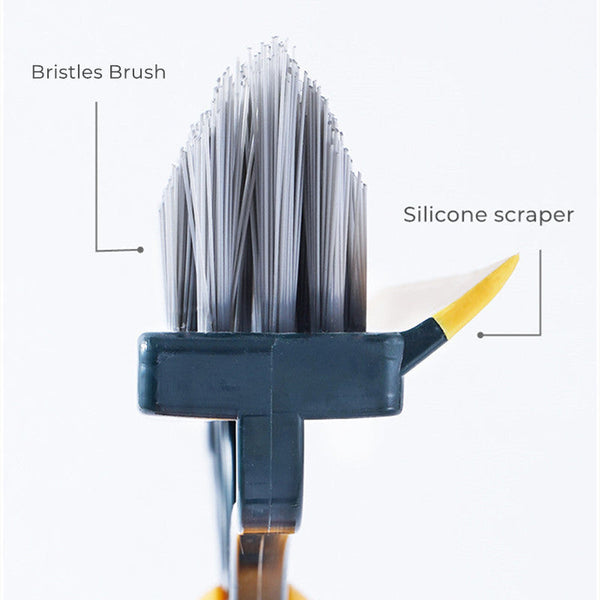 V Shape Floor Gap Cleaning Brush Broom Rubber Wiper Glass Scraper Mops Brooms & Scrubbers