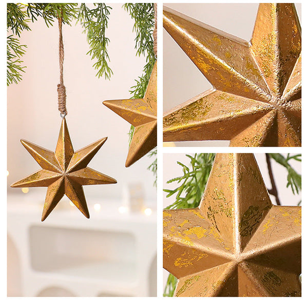 Christmas Acorn Star Tree Ornament Holiday Decoration Hanging Seasonal Decorations