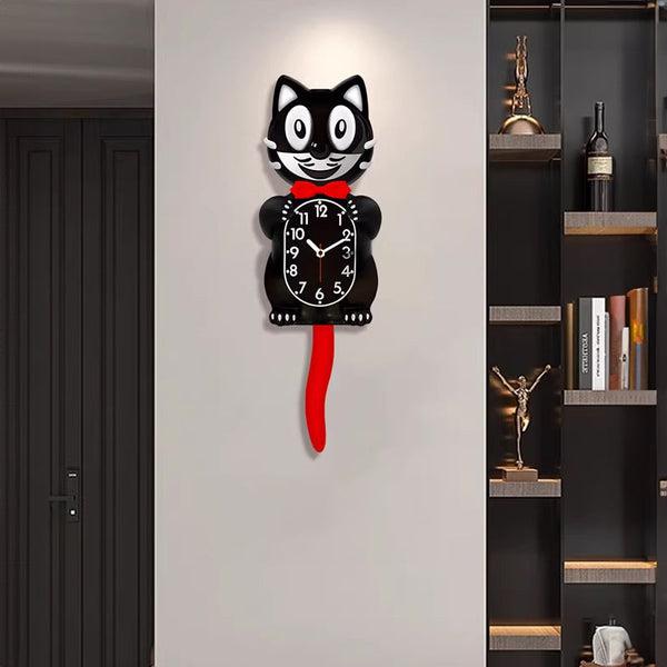 American Classic Kit Cat Clock Swing Tail Creative Cute Gift Retro Decor Hanging Design Wall Clocks