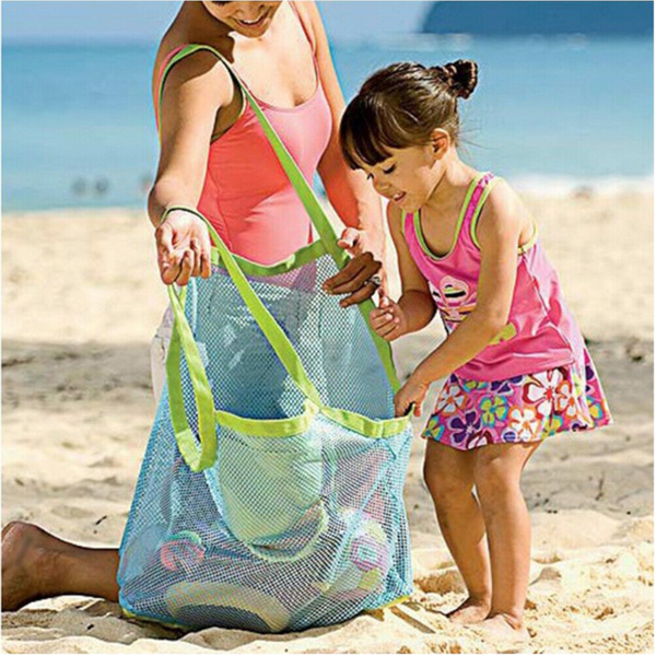 Reusable Mesh Kids Swimming Beach Storage Bags Gym Bags