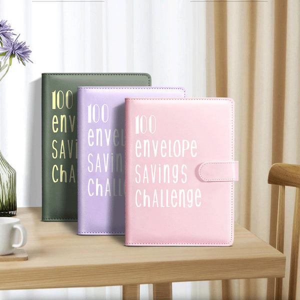 100 Day Challenge Loose Leaf Notebook Couple's Savings Money Envelope Budget Notepad Paper Products